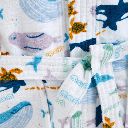Roupão de Banho Infantil de Algodão Ocean Basics - 360 g/m2