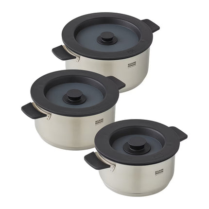 Bateria de Cozinha de 3 Peças Smart & Compact