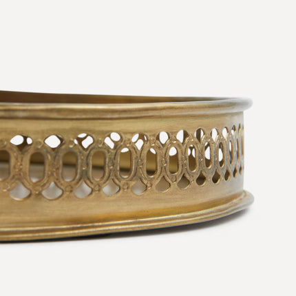 Bandeja decorativa dourada Soldini El Corte Inglés