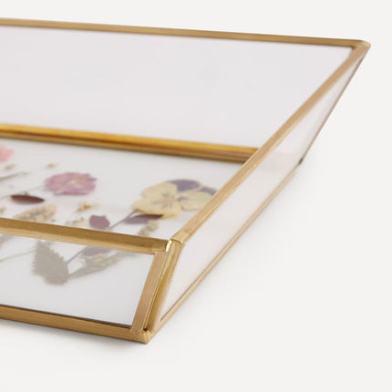 Bandeja decorativa hexagonal Flor