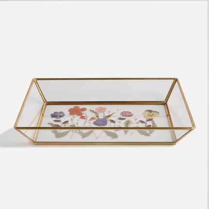 Bandeja decorativa hexagonal Flor