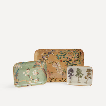 Bandeja Decorativa às Flores Providence - Verde