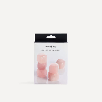 Conjunto de 6 Pedras de Gelo de Quartzo Pink Manhattan