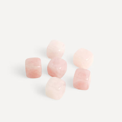 Conjunto de 6 Pedras de Gelo de Quartzo Pink Manhattan