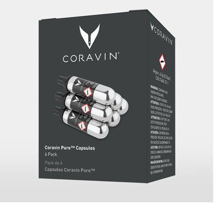Conjunto de 6 Cápsulas de Árgon para Vinho