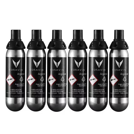 Conjunto de 6 Cápsulas de Árgon para Vinho