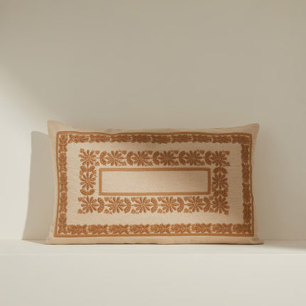 Almofada Decorativa Retangular Bordada Acorn