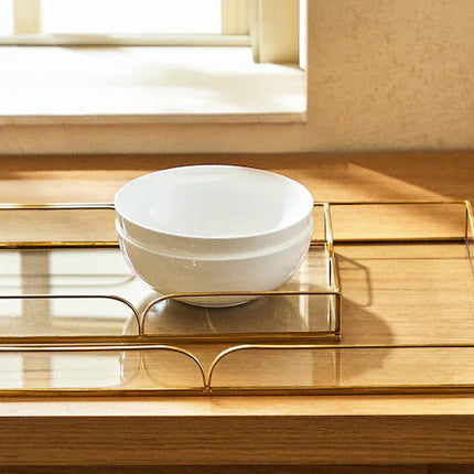 BANDEJA VIDRO E METAL