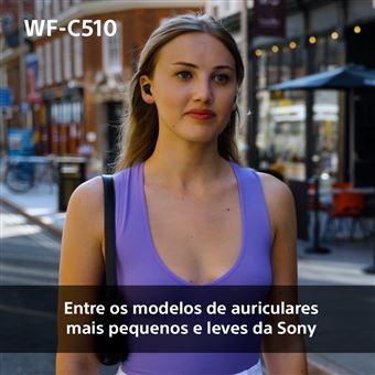 Auriculares True Wireless Bluetooth Sony WF-C510 - Preto