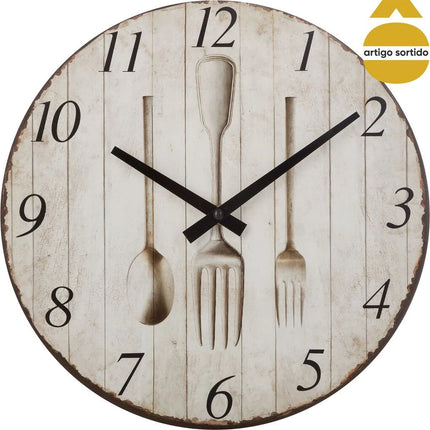 Relógio decorativo de parede 28cm