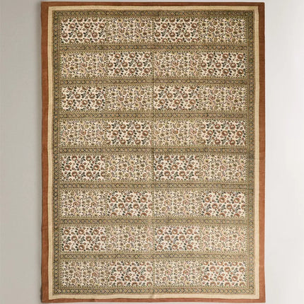 TAPETE BLOCK PRINT ALGODÃO