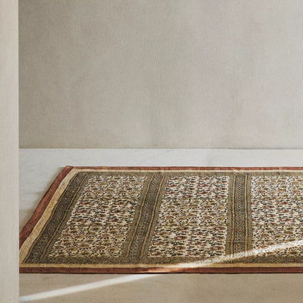 TAPETE BLOCK PRINT ALGODÃO