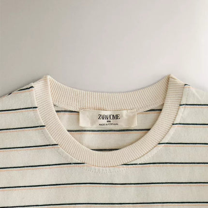 T-SHIRT INFANTIL ALGODÃO RISCAS