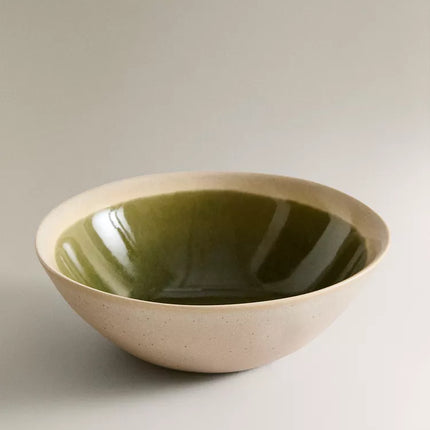 TIGELA DE APERITIVOS GRÉS VERDE E BEGE