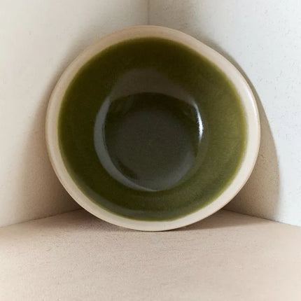 TIGELA DE APERITIVOS GRÉS VERDE E BEGE