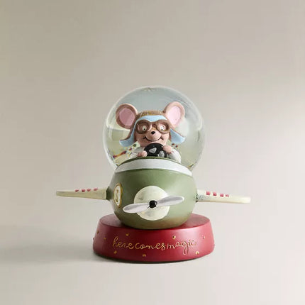 BOLA DE NEVE COM AVIONETA
