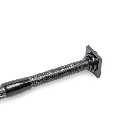 Varão entre paredes extensível preto e prateado 135-250cm