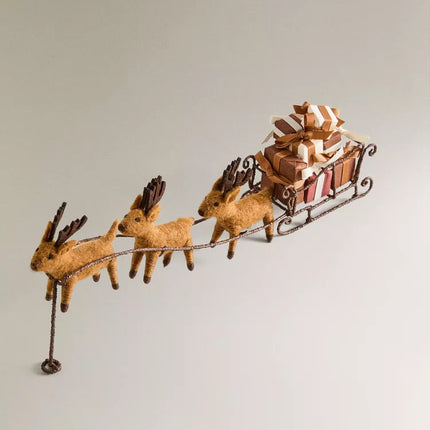 ENFEITE TRENÓ E RENAS NATAL
