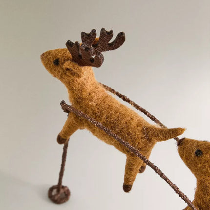 ENFEITE TRENÓ E RENAS NATAL