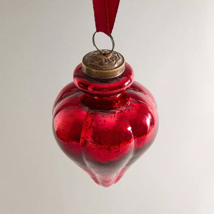 ENFEITE ÁRVORE GOTA VERMELHA NATAL