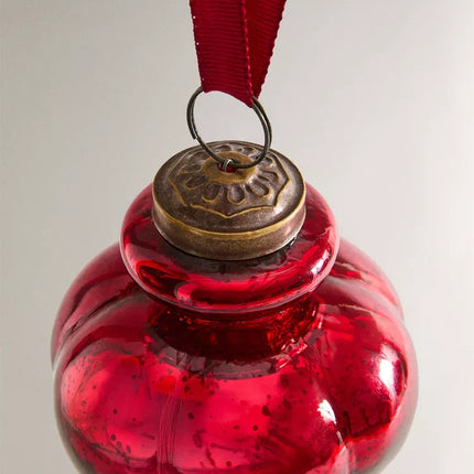 ENFEITE ÁRVORE GOTA VERMELHA NATAL