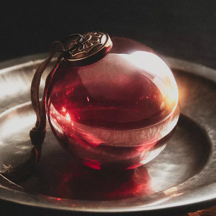 ENFEITE ÁRVORE BOLA TRANSPARENTE NATAL