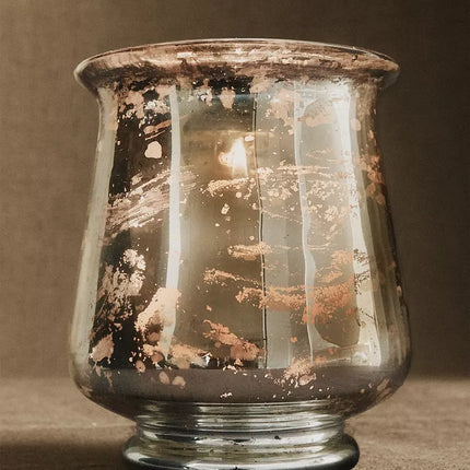 VASO PORTA-VELAS BRILHANTE NATAL
