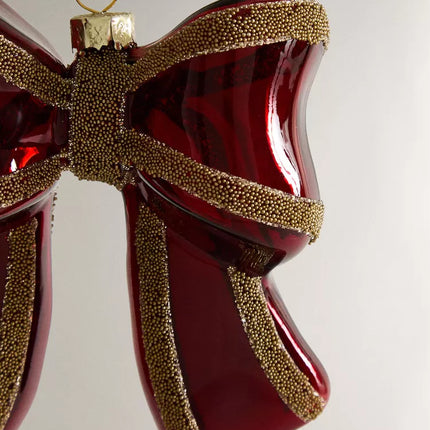 ENFEITE ÁRVORE LAÇO BRILHO NATAL
