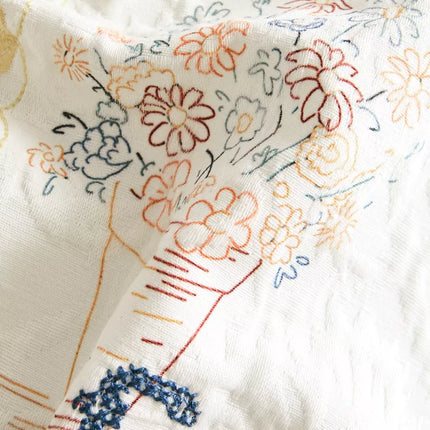 TOALHA DE MESA DE ALGODÃO COM TOILE DE JOUY