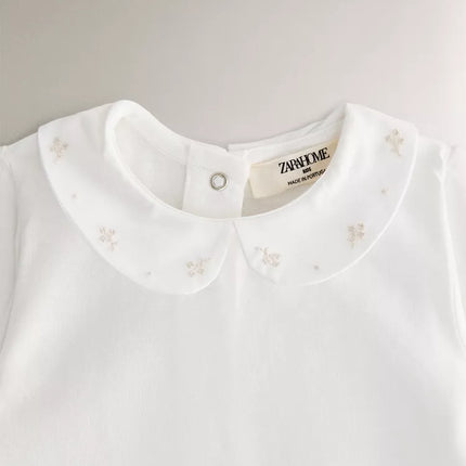 BODY INFANTIL BORDADO FLOR