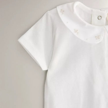 BODY INFANTIL BORDADO FLOR