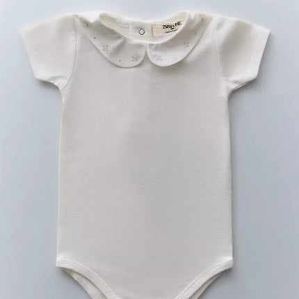 BODY INFANTIL BORDADO FLOR