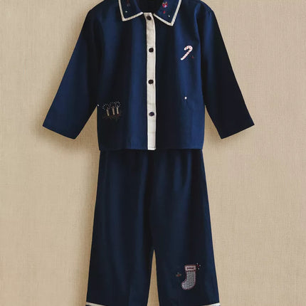 CONJUNTO PIJAMA INFANTIL REMENDOS NATAL