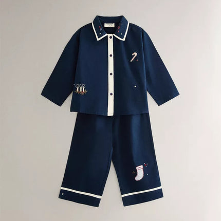 CONJUNTO PIJAMA INFANTIL REMENDOS NATAL