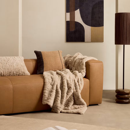 Tela abstrata Tonol castanho 100 x 80 cm