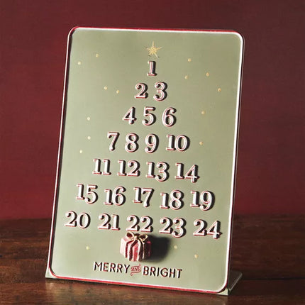 CALENDÁRIO DO ADVENTO DE METAL DE NATAL