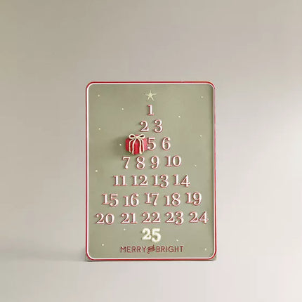CALENDÁRIO DO ADVENTO DE METAL DE NATAL