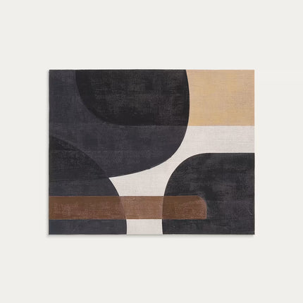 Tela abstrata Tonol castanho 100 x 80 cm