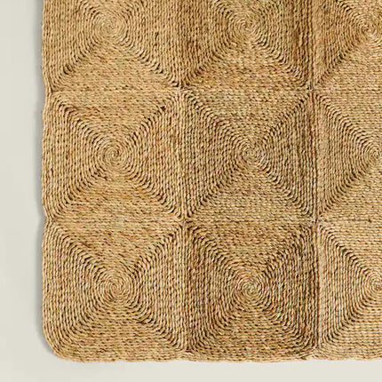 TAPETE RETANGULAR SEAGRASS ESPIRAIS