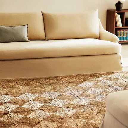 TAPETE RETANGULAR SEAGRASS ESPIRAIS