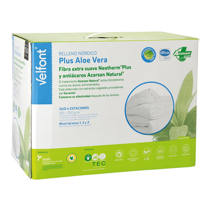 Edredão Nórdico 4 Estações de Fibra Aloe Vera Natural