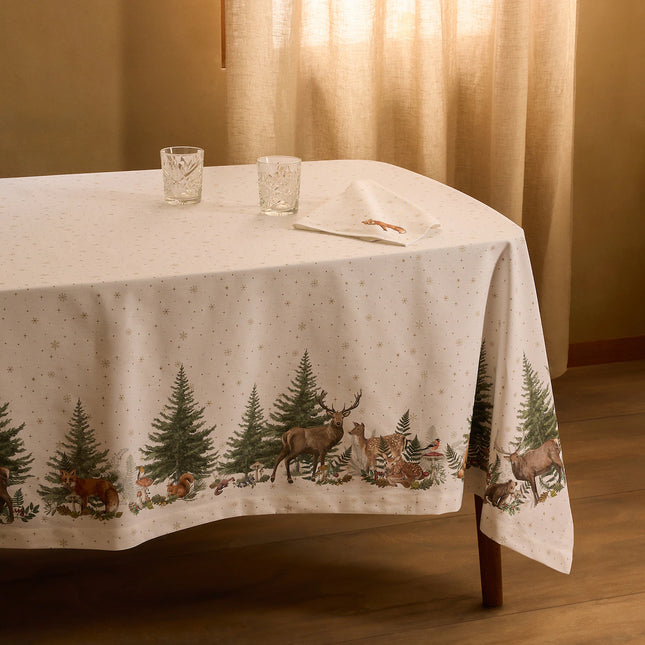 Toalha de Mesa de Algodão Bosque