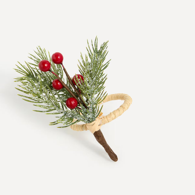 Porta-Guardanapos Resina e Ferro Ramalhete