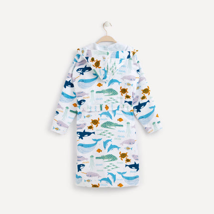 Roupão de Banho Infantil de Algodão Ocean Basics - 360 g/m2
