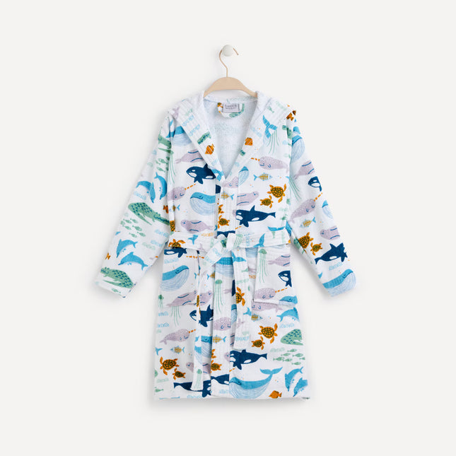 Roupão de Banho Infantil de Algodão Ocean Basics - 360 g/m2