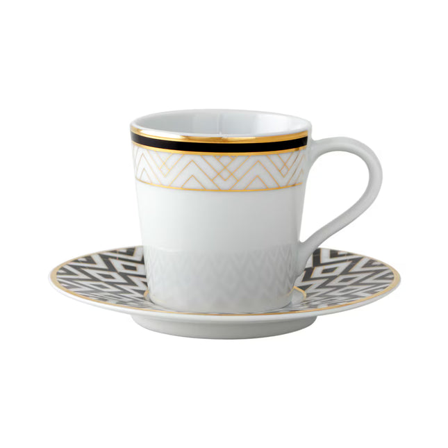 Chávena de Café e Pires Art Deco