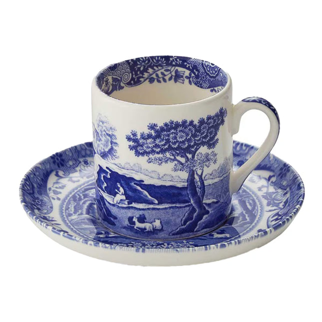 Chávena de Café com Pires Italian - Azul
