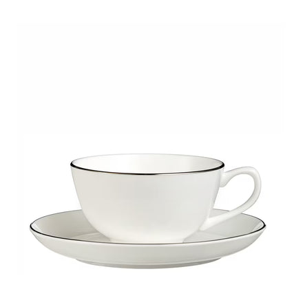 Chávena de chá com prato Bone China Fio Prateado El Corte Inglés