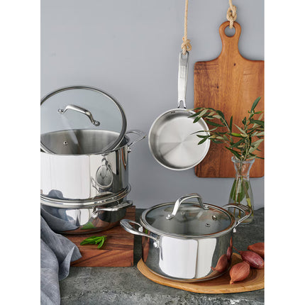 Caçarola de aço inoxidável Allround Kuhn Rikon