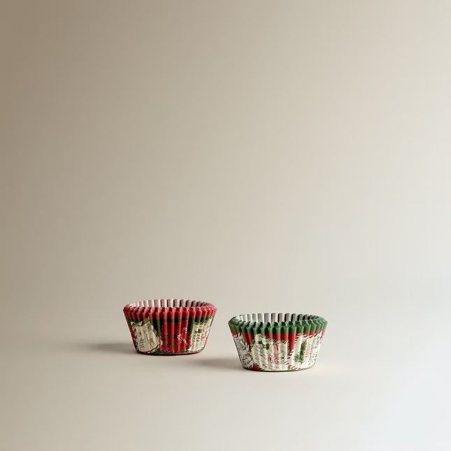 Conjunto de 100 Cápsulas de Confeitaria Pai Natal